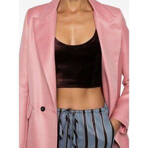 Forte Forte Velvet Cropped Tank Top Black Womens Size 1 US 4